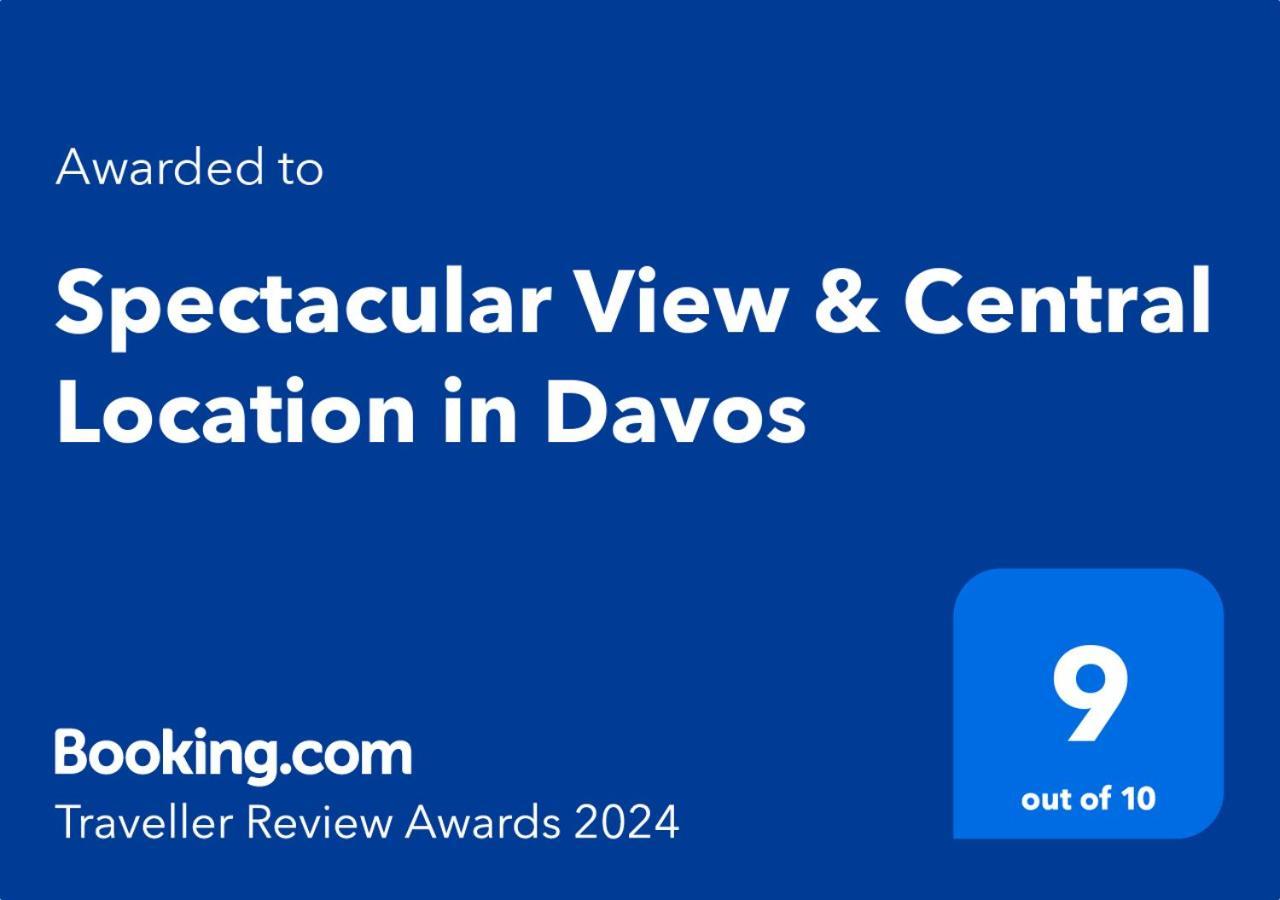 Spectacular View & Central Location In Davos Esterno foto